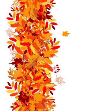 tasarımınız için dikişsiz arka plan sonbahar yaprakları