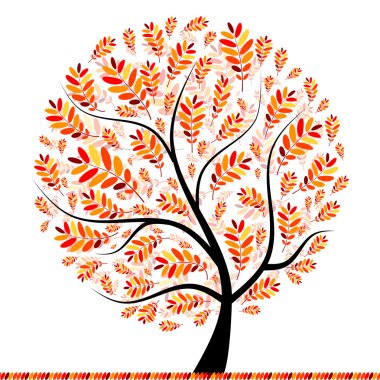tasarımınız için güzel sonbahar ağacı