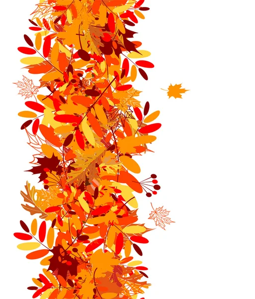 stock vector Autumn leaves seamless background for your design