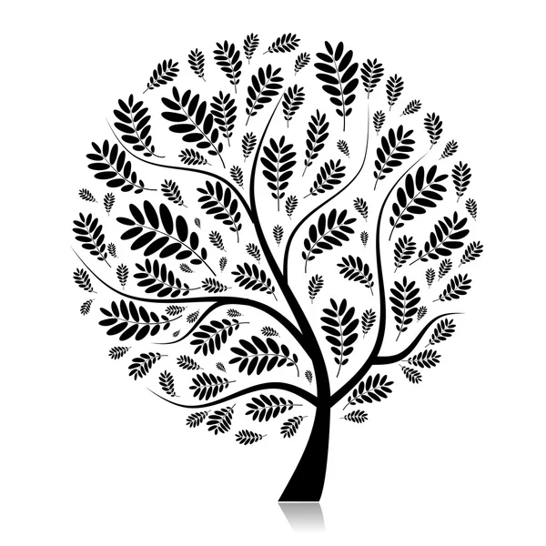 Bel arbre d'automne pour votre design — Image vectorielle