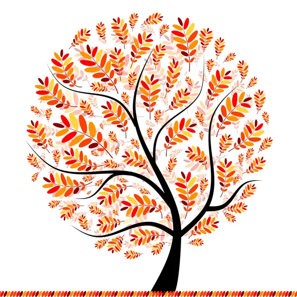 A design szép őszi fa — Stock Vector