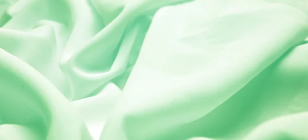 Зеленої тканини шовкові — стокове фото