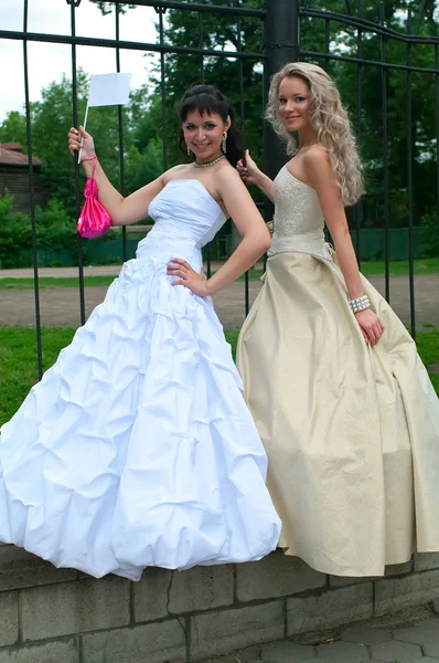 2 つの若い美しい花嫁 — ストック写真