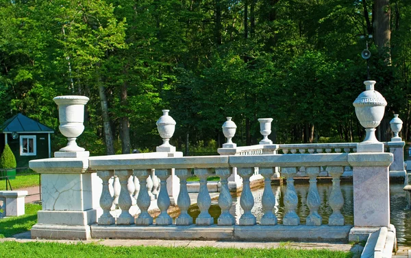 Balustrade of the switched off fountain — Stock Photo, Image