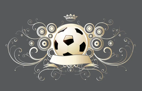 Fußball-Emblem — Stockfoto