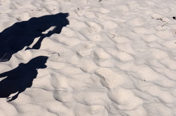 Spiaggia di sabbia sulla riva — Foto Stock