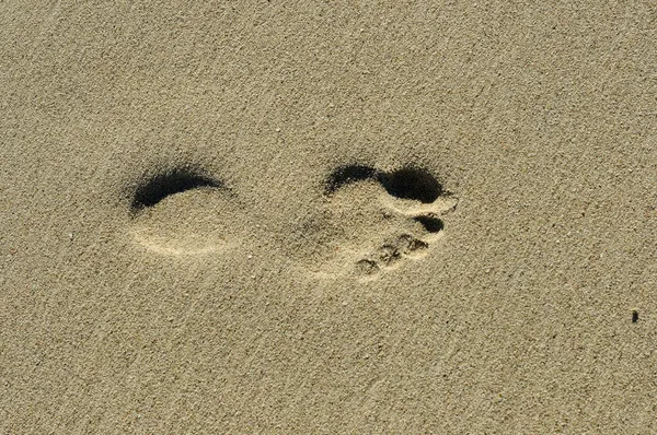 Imprint of human feet — Stock Photo, Image