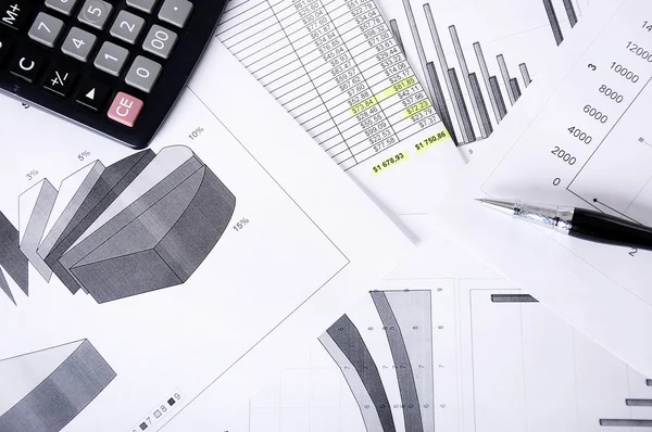 Business and the financial reports — Stock Photo, Image