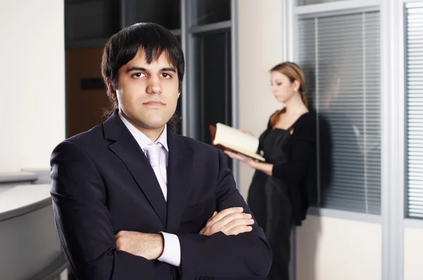 The businessman with the colleague — Stock Photo, Image