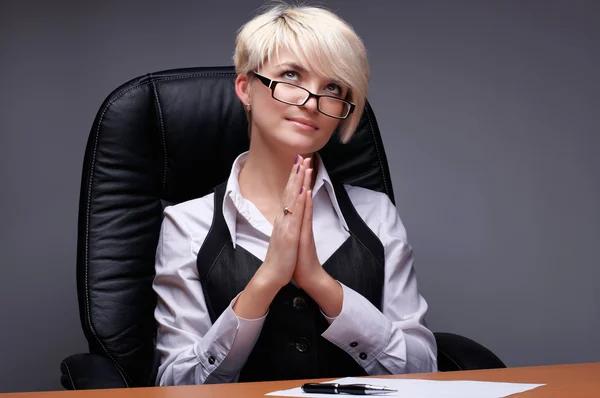 The charming young businesswoman — Stock Photo, Image