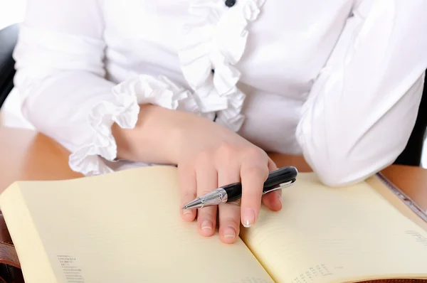 The hand of a young girl — Stock Photo, Image