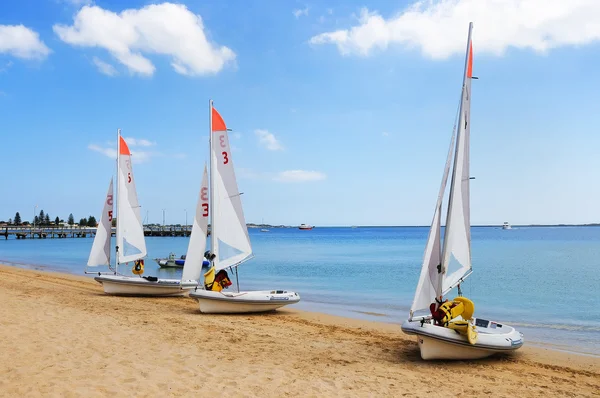 stock image Several boats with sails