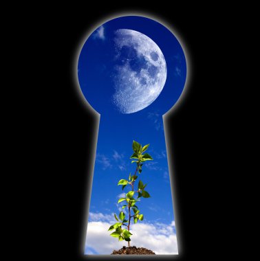 Keyhole - the door clipart