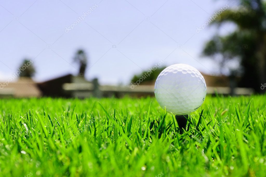 Ball and golf clubs — Stock Photo © SergeyNivens 3274592