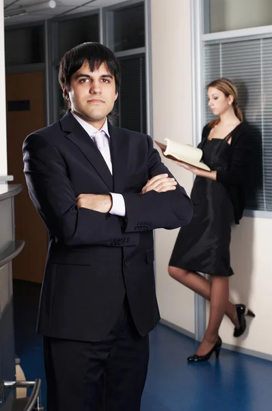 The businessman with the colleague — Stock Photo, Image
