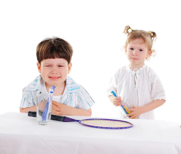 Little boy and his sister — Stock Photo, Image