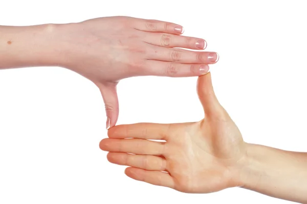 Различные знаки руки и ладони — стоковое фото
