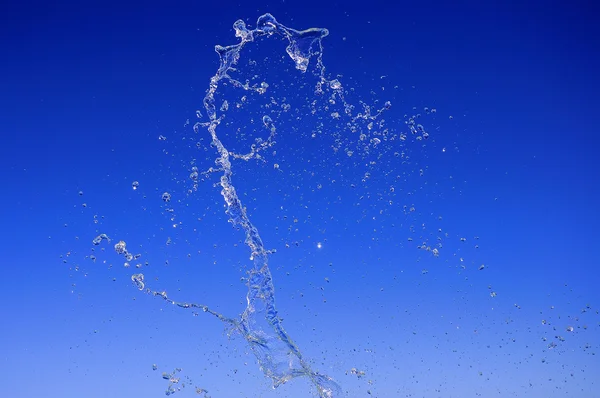 Parlak su fışkırması — Stok fotoğraf