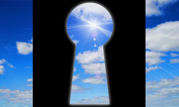 Keyhole - the door — Stock Photo, Image