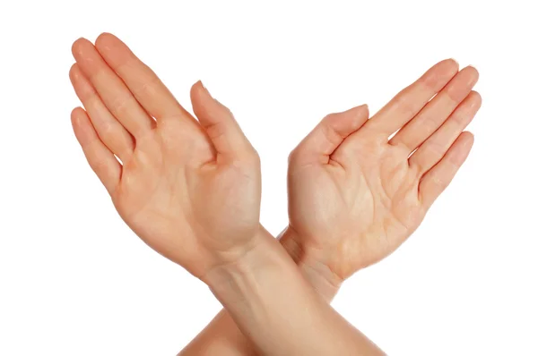 Различные знаки руки и ладони — стоковое фото