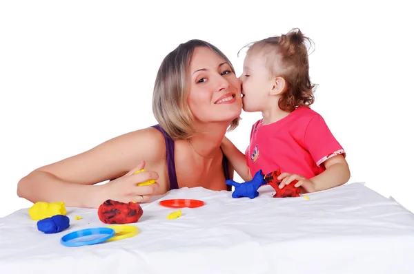 Mom and her daughter — Stock Photo, Image
