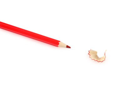 Red pencil clipart