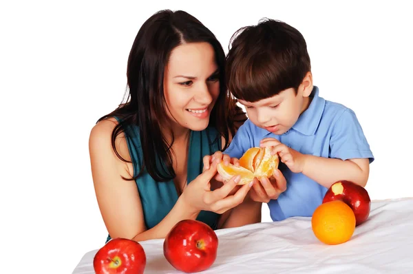 stock image Mom and her son