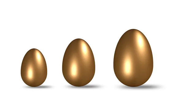 Huevos oro — Foto de Stock