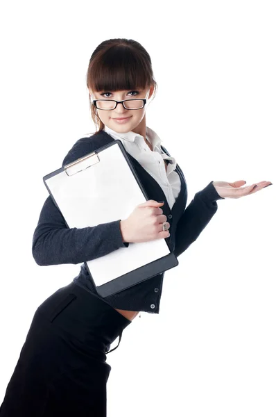 The charming young business woman — Stock Photo, Image