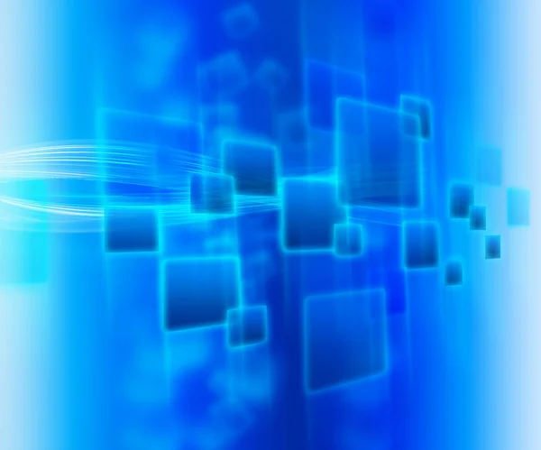 Abstrakter blauer Hintergrund aus verschiedenen Linien — Stockfoto