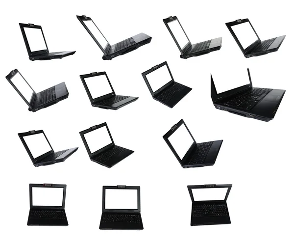 Zwarte-laptops — Stockfoto
