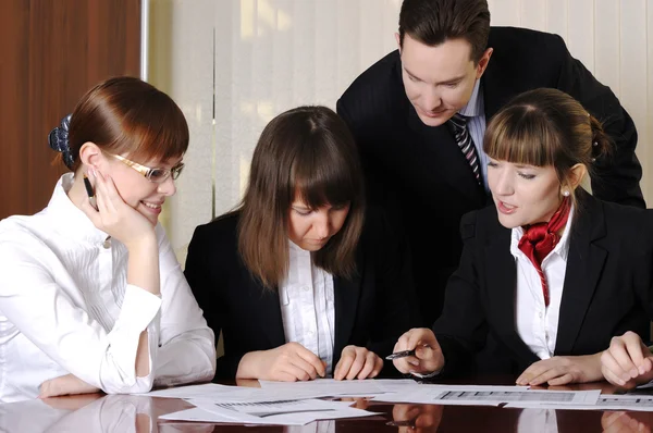 The team of young business — Stock Photo, Image