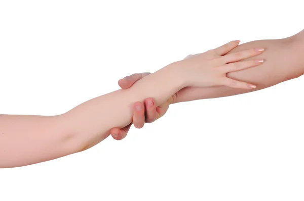 Handen van mannen en vrouwen — Stockfoto