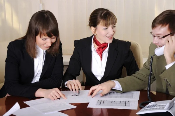 The team of young business — Stock Photo, Image