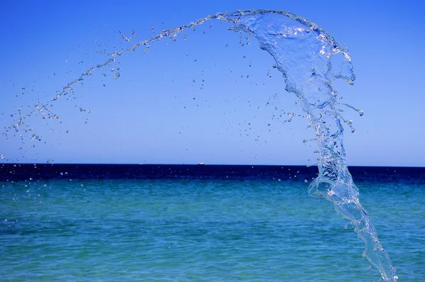 Splash světlé vody — Stock fotografie