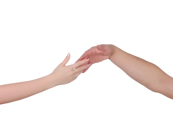 Eller erkek ve kadın — Stok fotoğraf