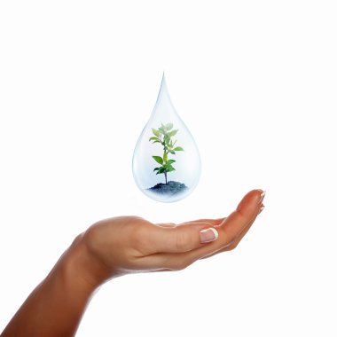 Large drop of water clipart