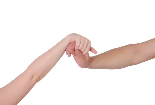 Руки мужчин и женщин — стоковое фото
