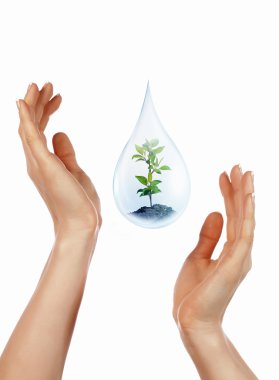 Large drop of water clipart