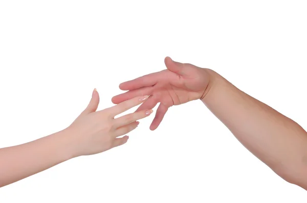 Hände von Männern und Frauen — Stockfoto