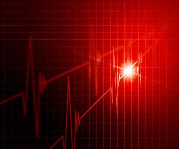 Heartbeat in de achtergrond — Stockfoto