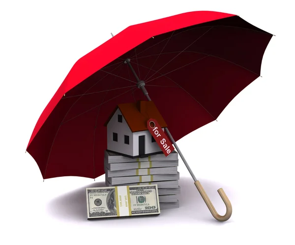 stock image Little house with umbrella