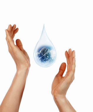 Large drop of water clipart