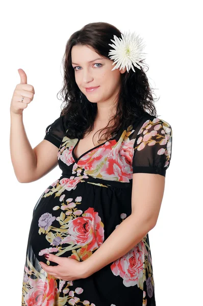魅力的な若い妊娠中の女性 — ストック写真