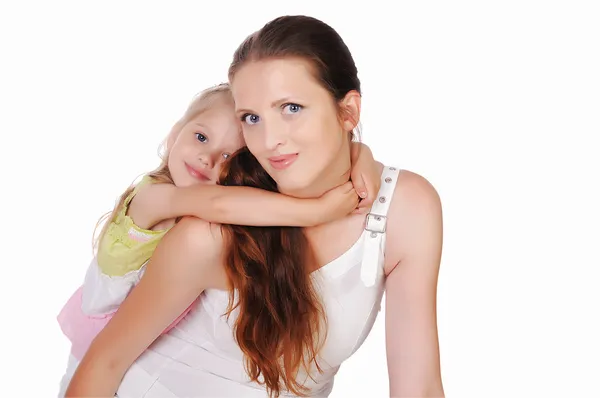 Mama und ihre kleine Tochter — Stockfoto