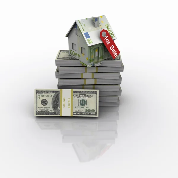 Little house and pack — Stock Photo, Image