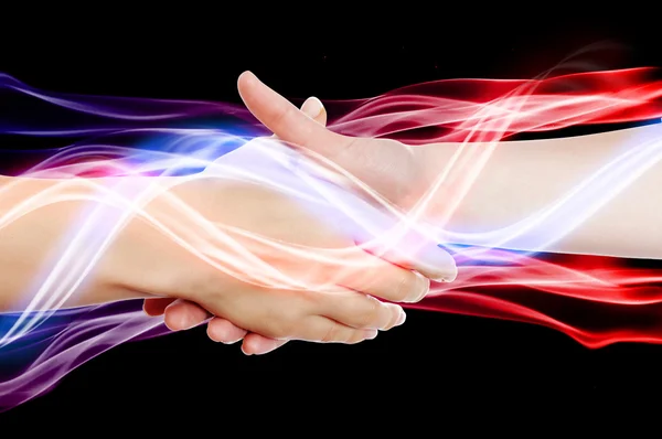 Handshake dvou podnikání — Stock fotografie