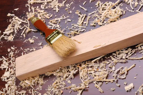 Shavings of wood, — Stock Photo, Image