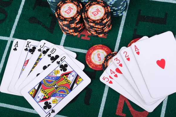 Coloque um jogador de poker — Fotografia de Stock