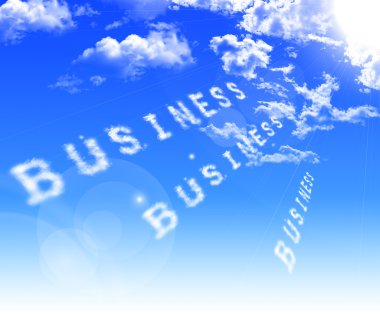 Caption associated with the business clipart